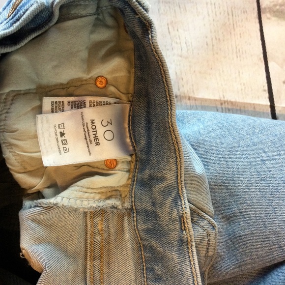 MOTHER The Tripper Flood Fray High Waist Ankle Flare Jeans Big Hair Don’t Car 30 - Picture 8 of 13